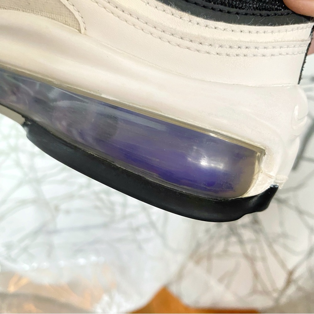 NIKE PERSIAN VIOLET BLUE WHITE BLACK AIR MAX 97 LACE UP CLEAR TUBE SNEAKERS - Picture 10 of 11